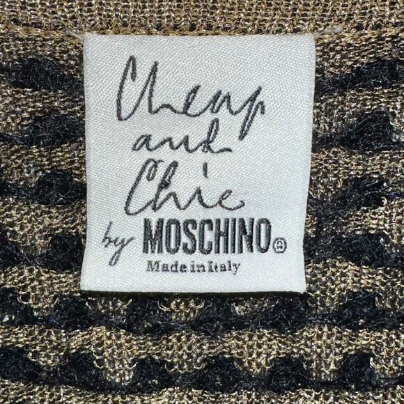 Moschino Cheap and Chic Mohair Wool Knit Cardigan Sweater Size 8 - Picture 3 of 13
